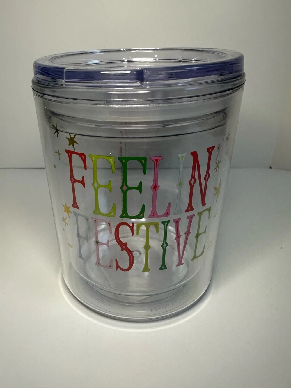 Slant Collection New Feeling Festive Double Walled Tumbler 12 Oz.